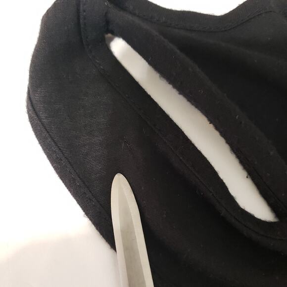 Rag & Bone JEAN Mens SIZE M Black Tank Top w/ Pocket Side Slits 100% Cotton FLAW - Picture 6 of 16